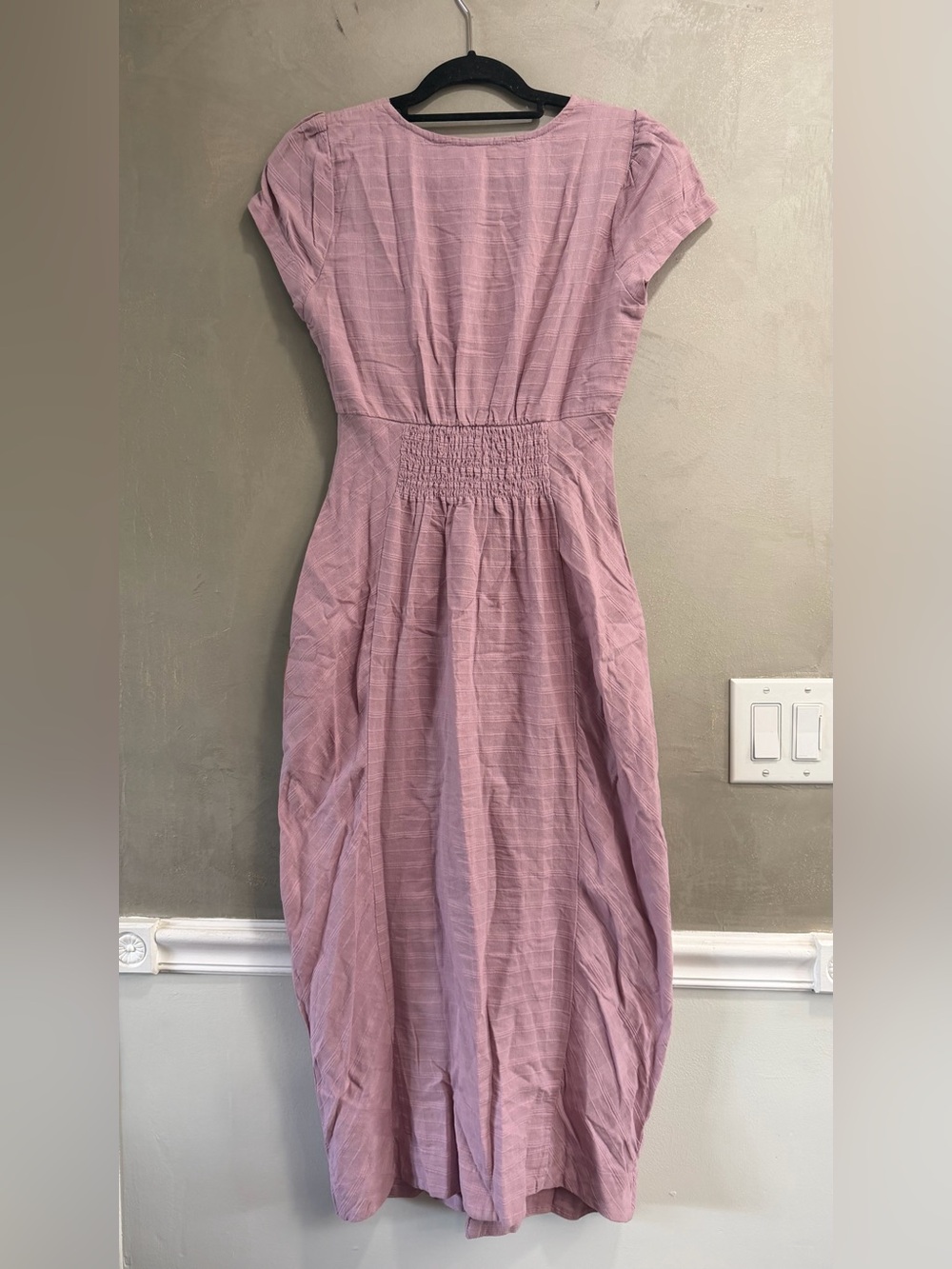 Free People New In Town Midi Dress Pink Small NEW - Picture 3 of 3